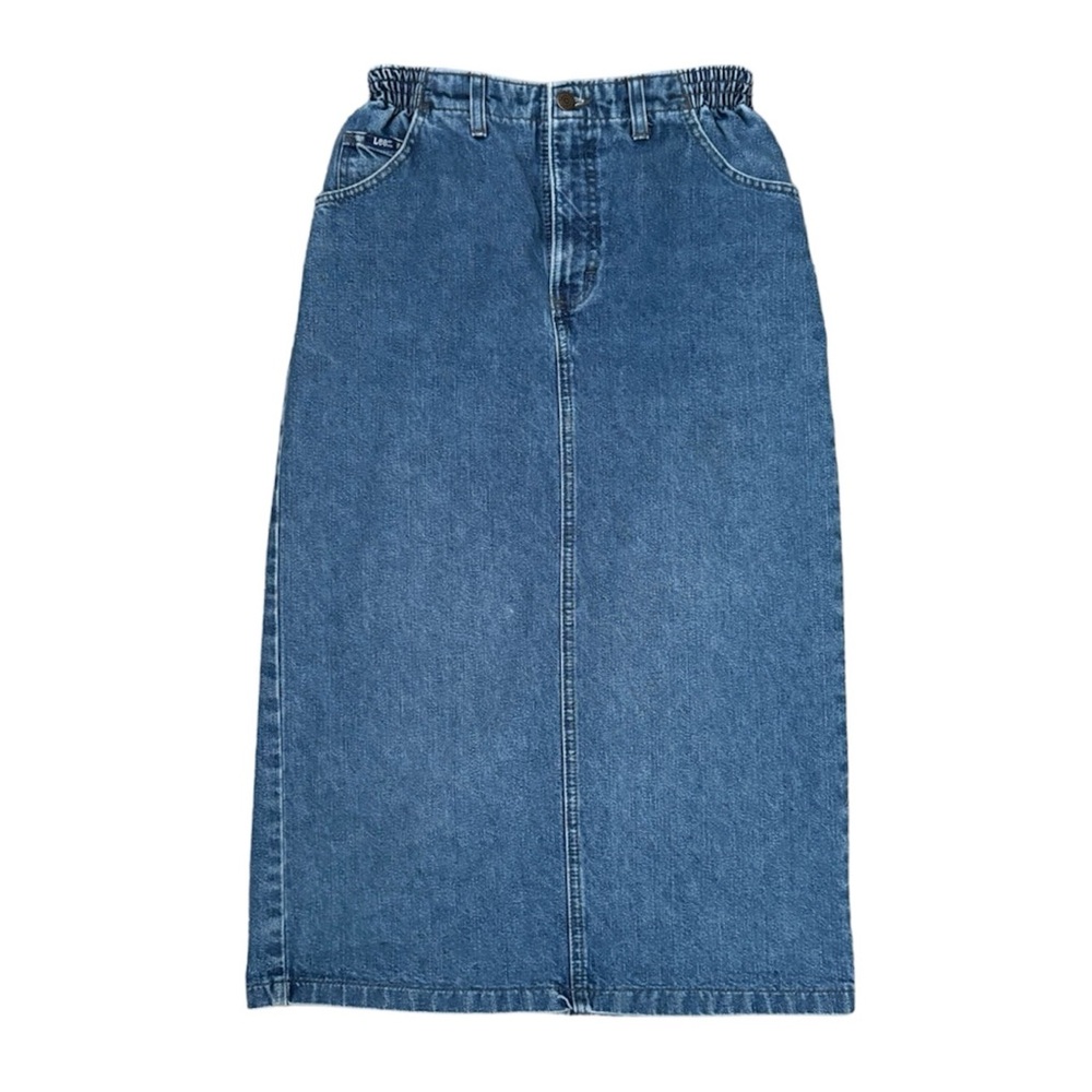 Vintage ‘90s or Y2K Lee denim midi skirt